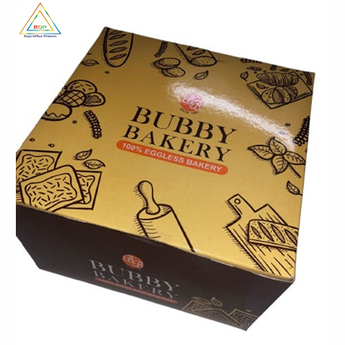 Printed Cake Boxes - Finishing: Glossy Lamination