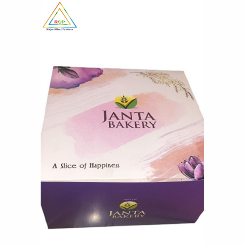 Printed Cake Boxes - Finishing: Glossy Lamination