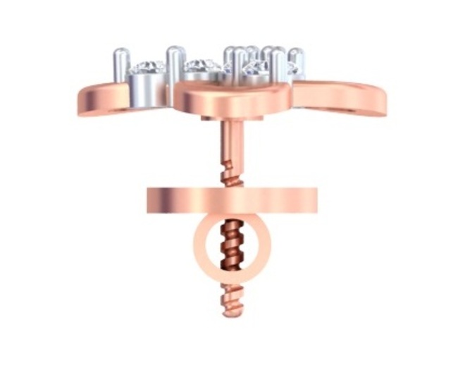 Triple Infinity Blossom Studs Earring