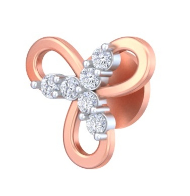 Triple Infinity Blossom Studs Earring