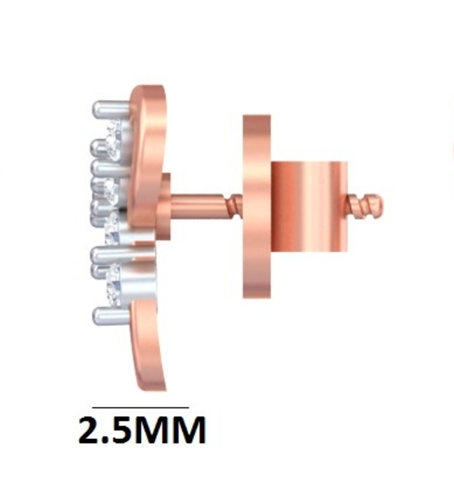 Triple Infinity Blossom Studs Earring