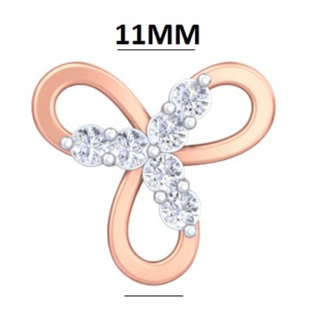 Triple Infinity Blossom Studs Earring