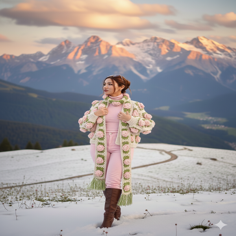 Ladies Opala Rose Scarf