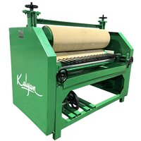 Four Roller Glue Spreader Machine For Overlaying - Mild Steel 2200x1200x1400mm Green, Variable Speed, Manual Micrometer Adjustment, Easy Roller Removal System