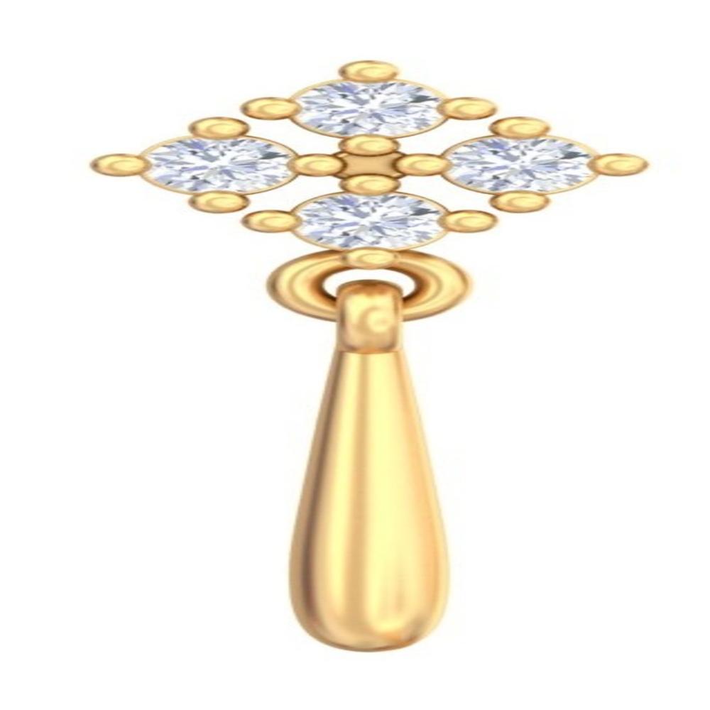 Quad-Star Diamond Drop Earrings