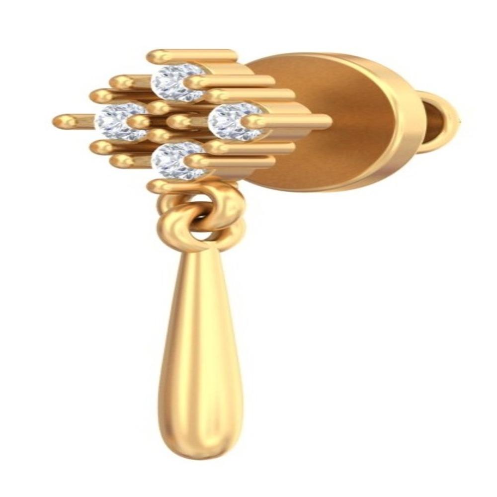 Quad-Star Diamond Drop Earrings