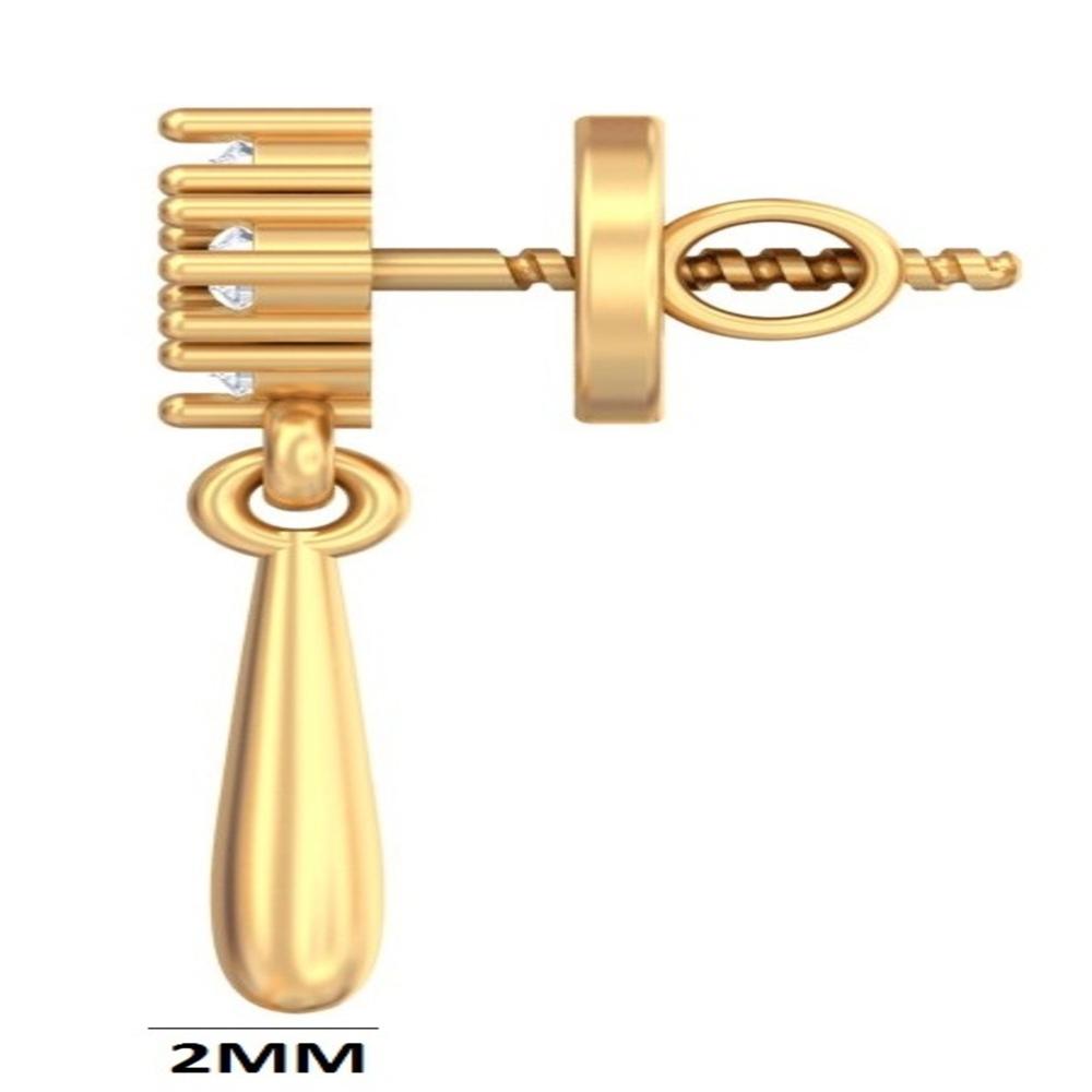 Quad-Star Diamond Drop Earrings