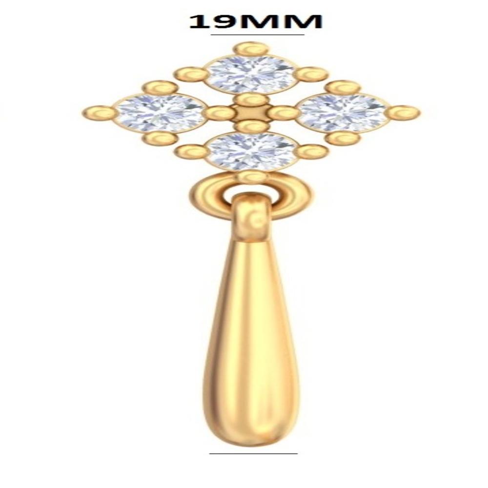 Quad-Star Diamond Drop Earrings