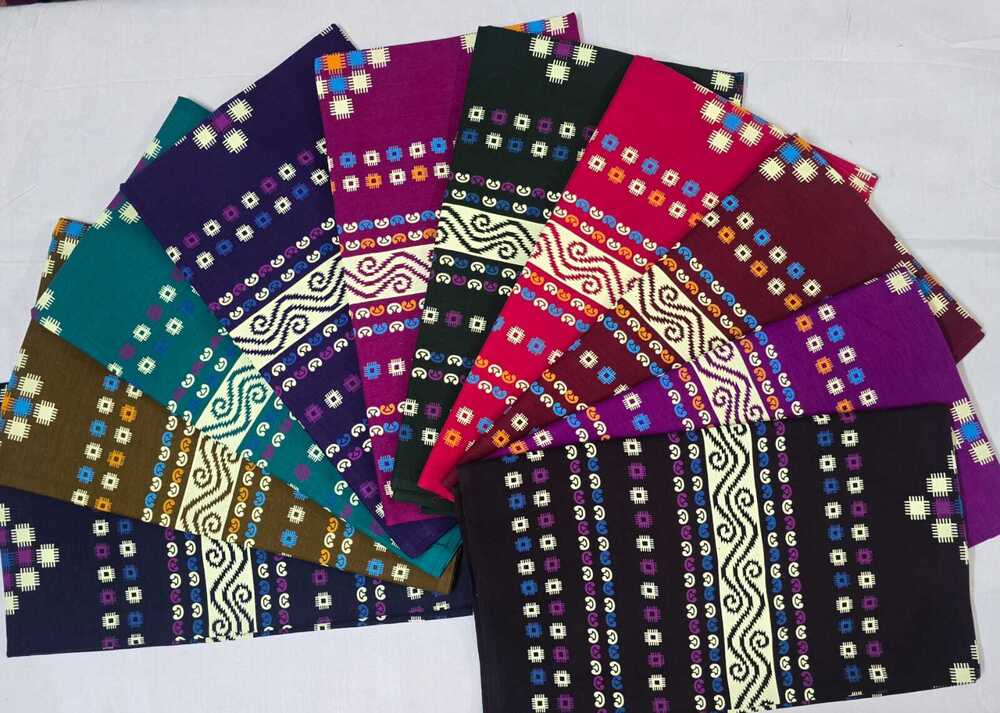 Krishna Gold Rajwadi Fabric