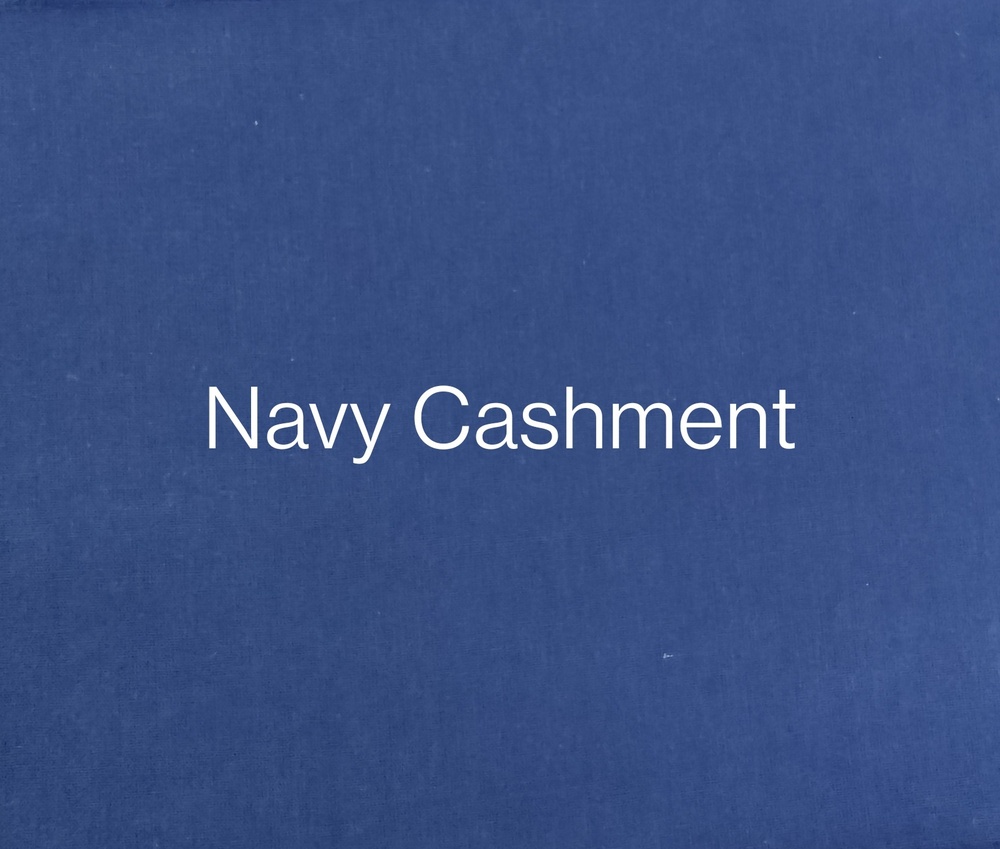 120 GSM Navy Cotton Cashment Fabric