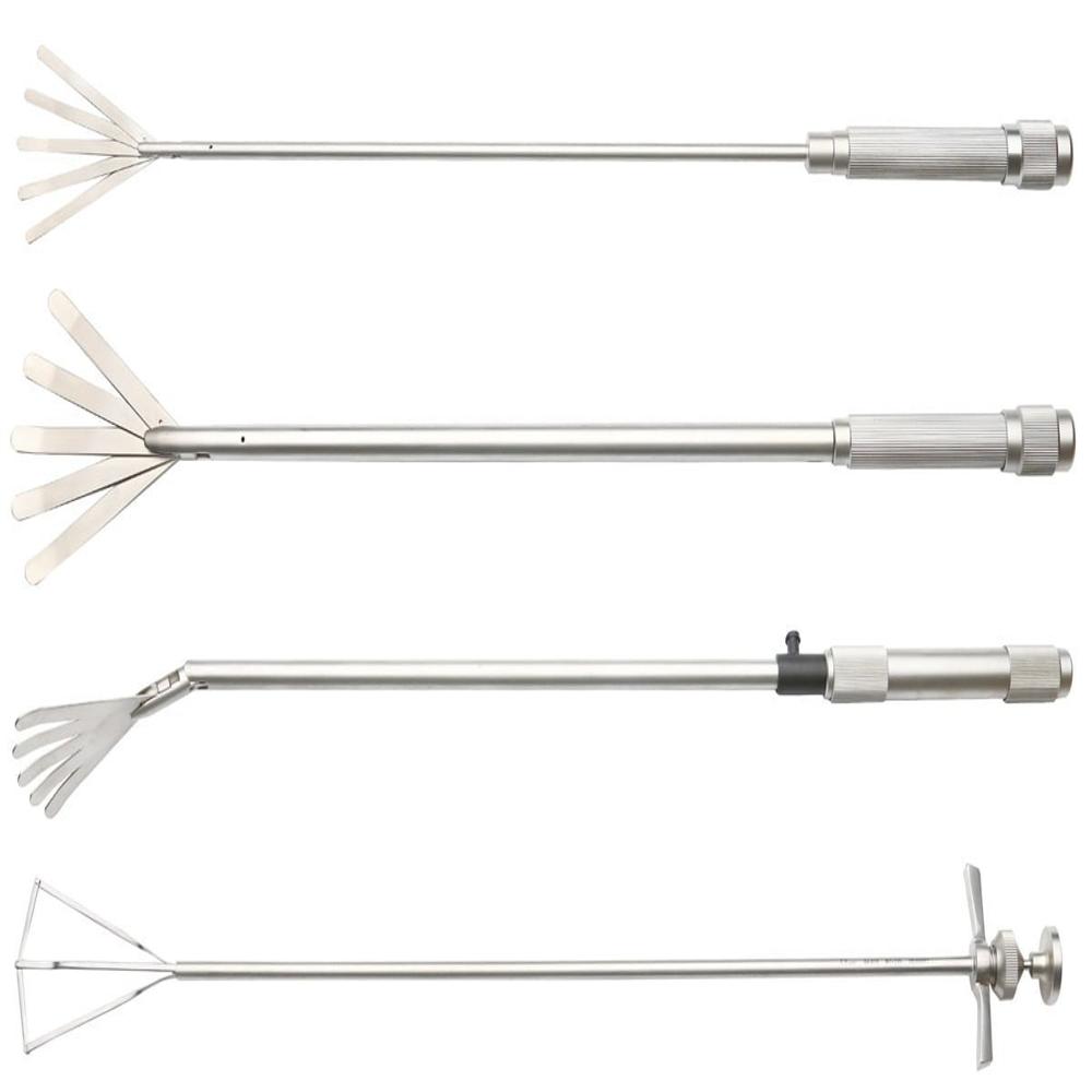 Stainless Steel Reusable Laparoscopic Fan Retractor with blades