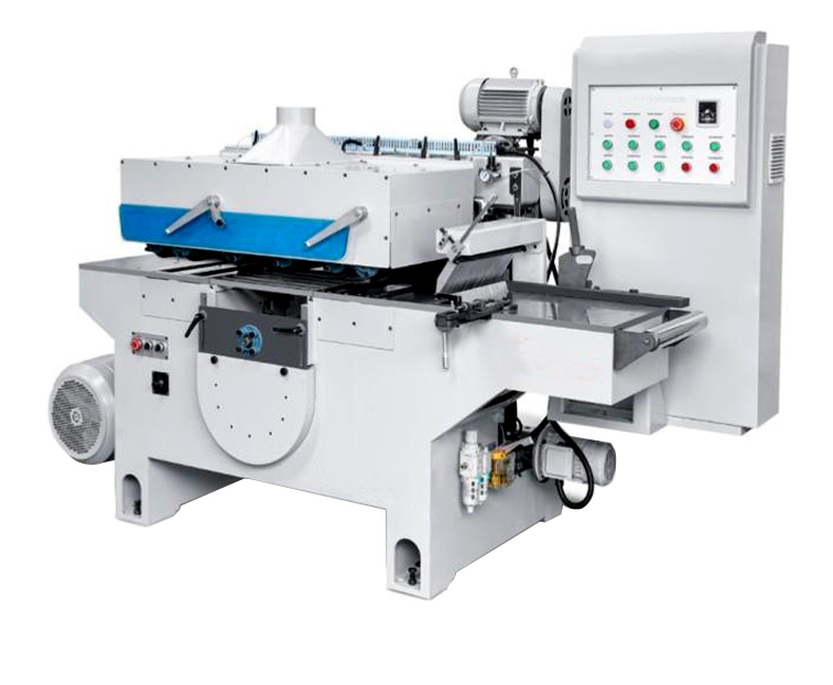 Multiple RIP Saw Machine Model KI-RSV-40/100 - Cast Iron & Steel, 2500x1200x1400 mm, Grey & Orange | 40 HP, 10,000 ft/hr, Semi-Automatic