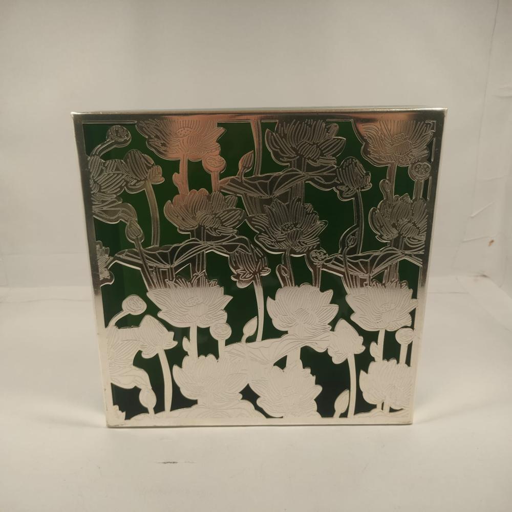 Silver Plated Steel & Rasin Dryfruit Box 