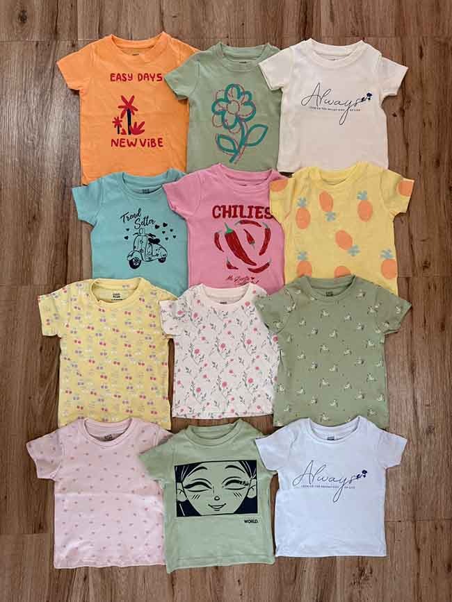 A31225 Baby Printed Tops Assorted