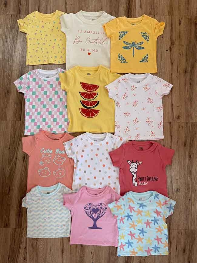 A31225 Baby Printed Tops Assorted