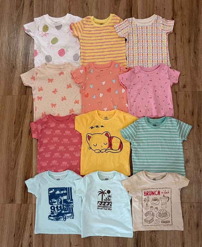 A31225 Baby Printed Tops Assorted