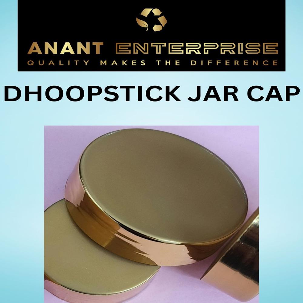 Dhoopstick Jar Cap - Polypropylene, Standard Size, Solid Red | Snap-on, Odor Resistant, Water-resistant Seal, Custom Logo Engraving
