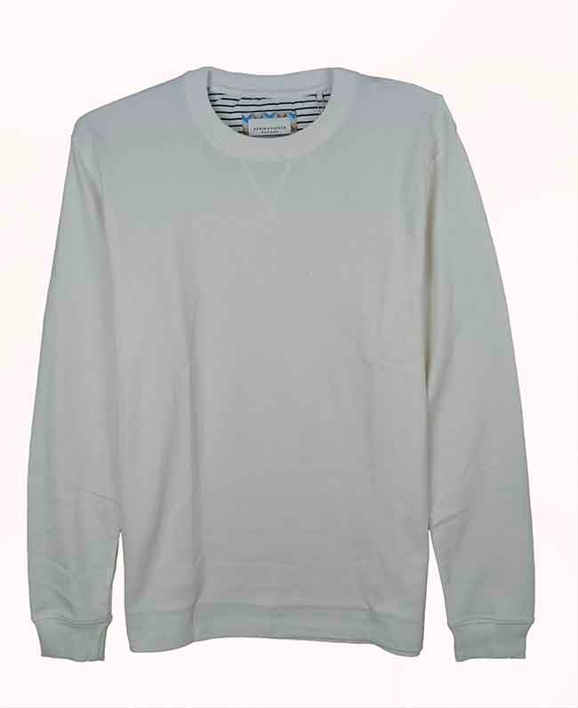 M11587 Denim & Flower Mens Textured Long Sleeve T-Shirt - Gender: Male