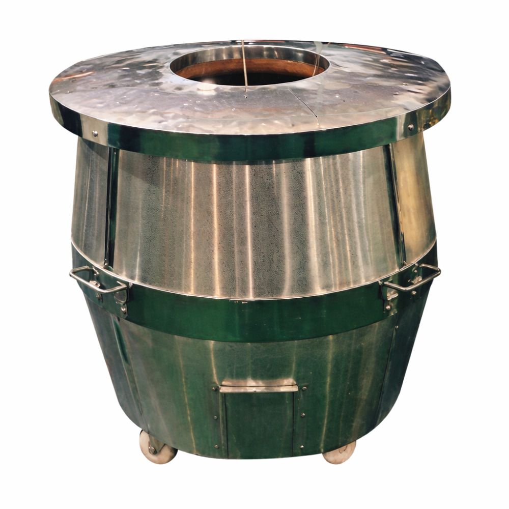 Premium Finish Stainless Steel Tandoor with Traditional Clay Interior