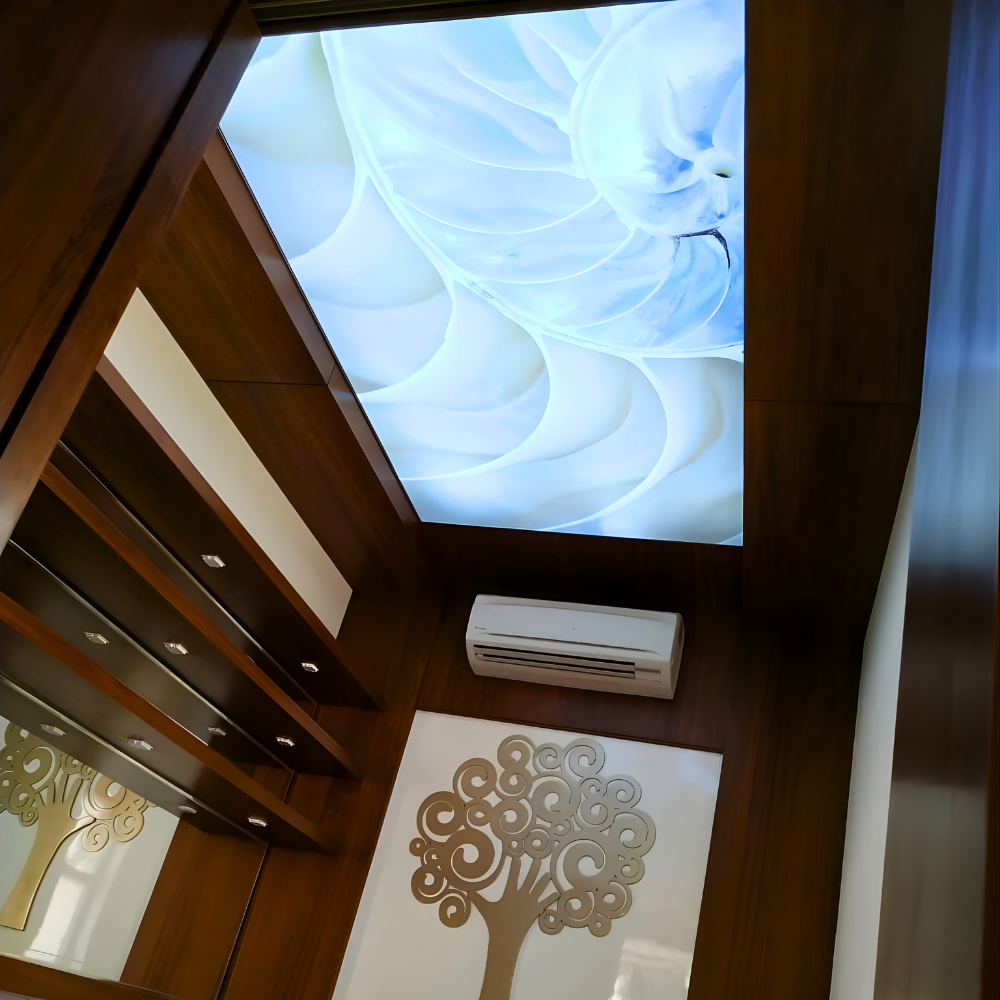 Luxury Abstract Led Backlit Stretch Ceiling