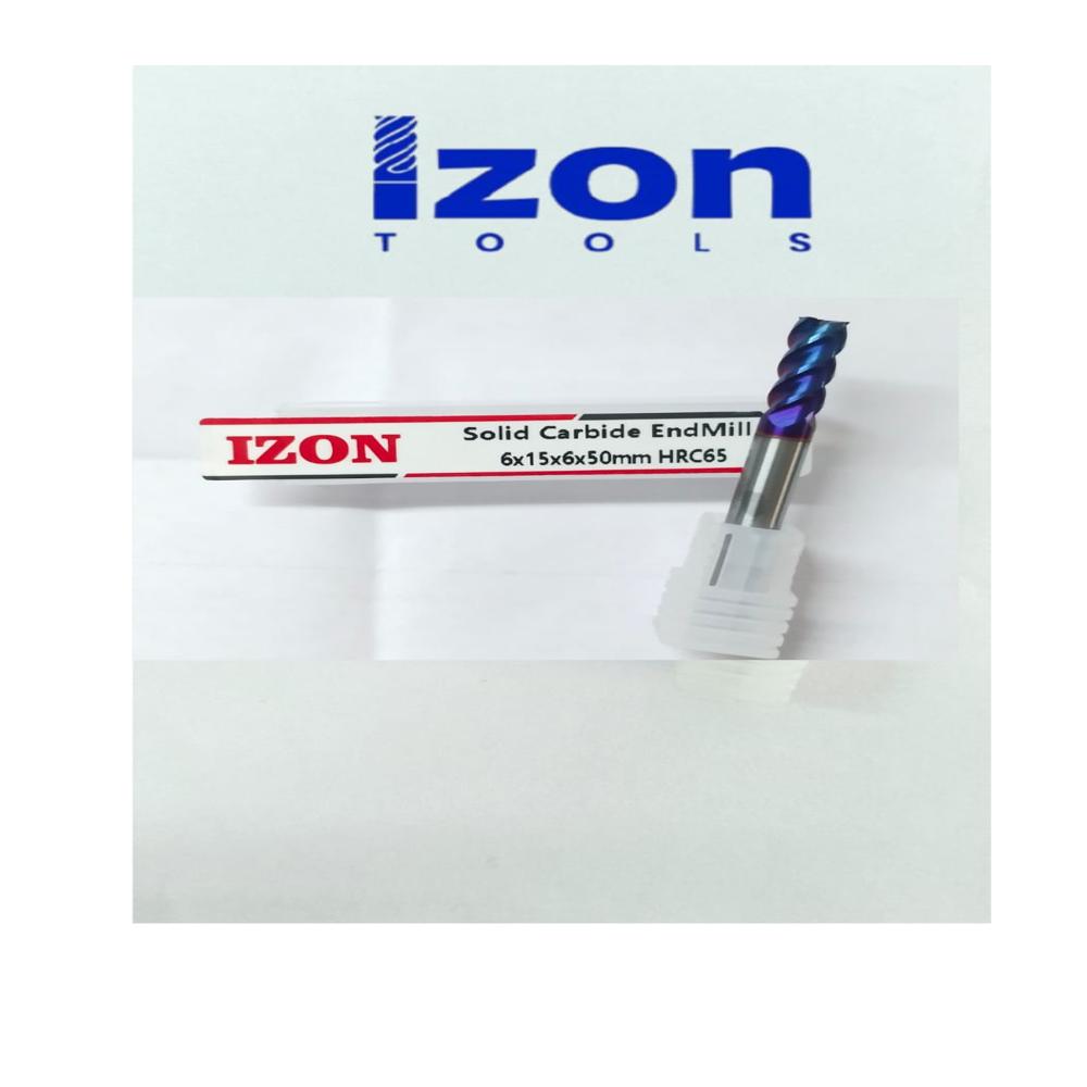 (65hrc)dia-6 4flute Carbide Endmill - Color: Nano Blue
