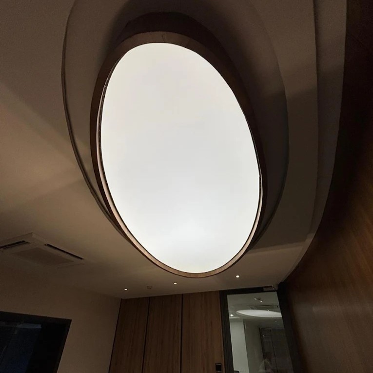 Oval Led Backlit Stretch Ceiling