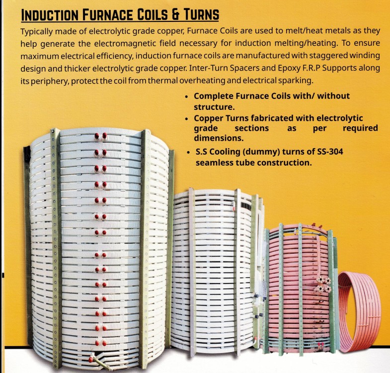 Induction Furnace Coil and Turns