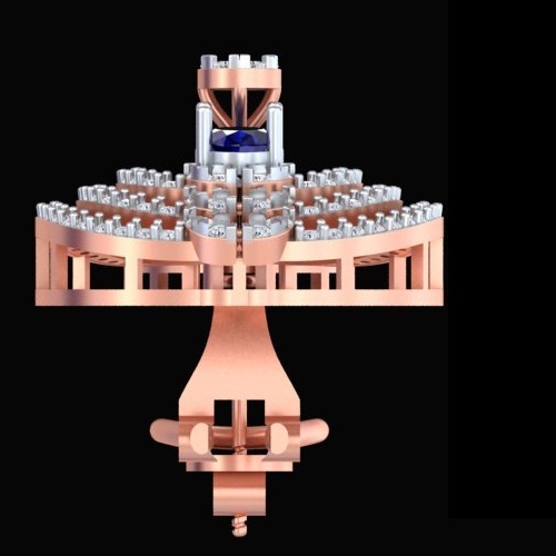 Sapphire & Diamond Statement Drops - Diamond Carat Weight: 18 Carat