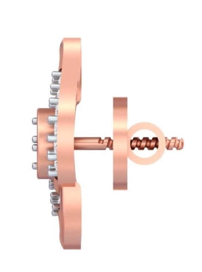 Marquise-Silhouette Diamond Studs