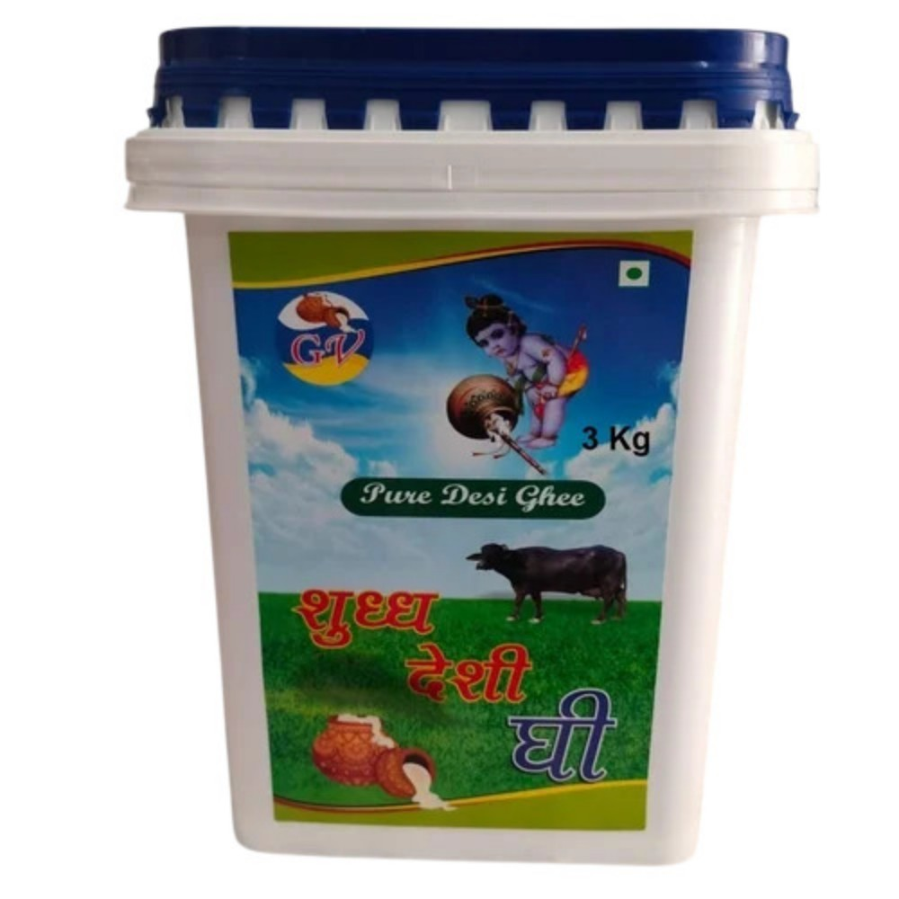Pure Desi Ghee(5 Kg) - Color: White