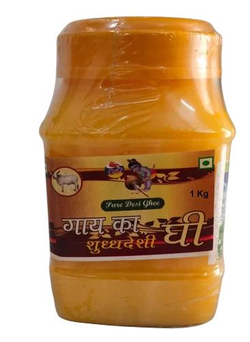 1 Ltr Packed Cow Ghee - Organic A2 Milk, Yellow, Jar Packaging, 6 to 9 Months Shelf Life, Rich Aromatic Flavor