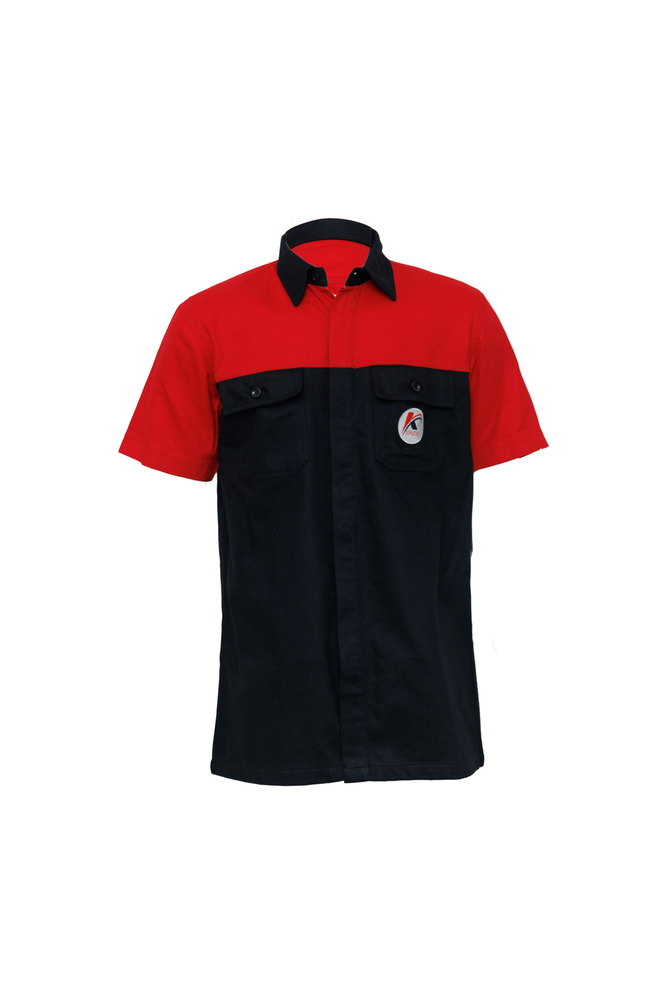 Red Half Sleeve Automobile Shirt