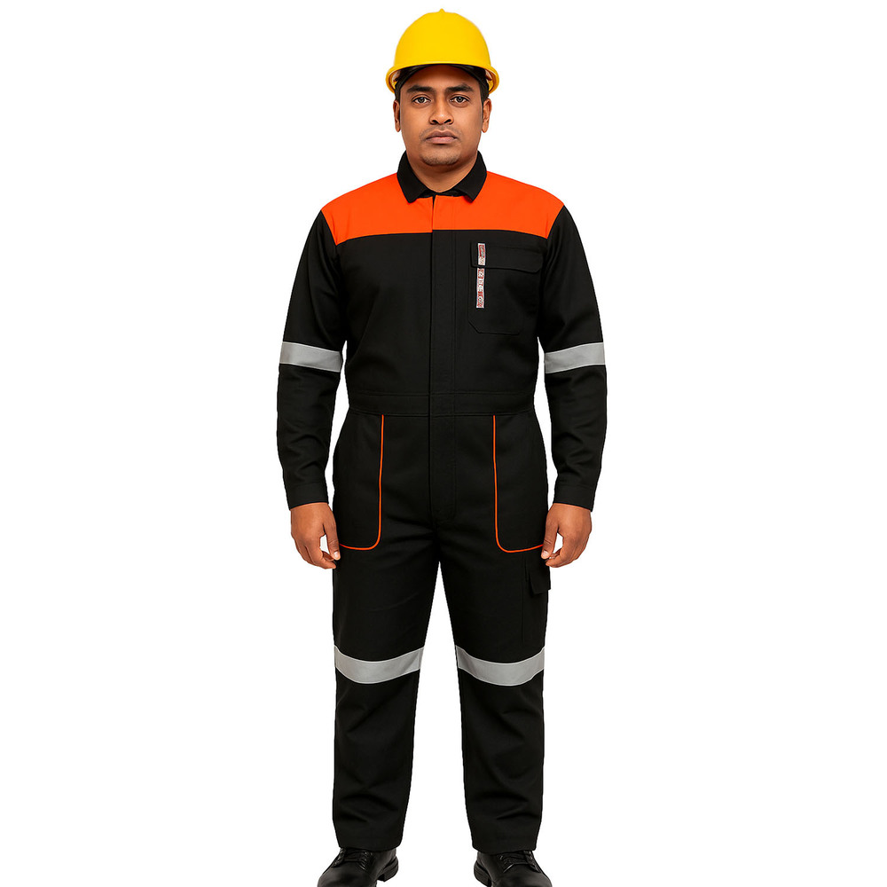Industrial Safety Boiler Suit With Reflector