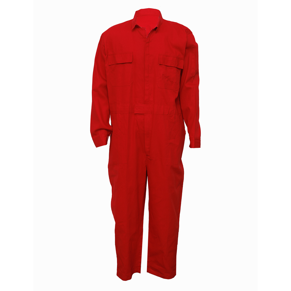 Red Industrial Safety Boiler Suit