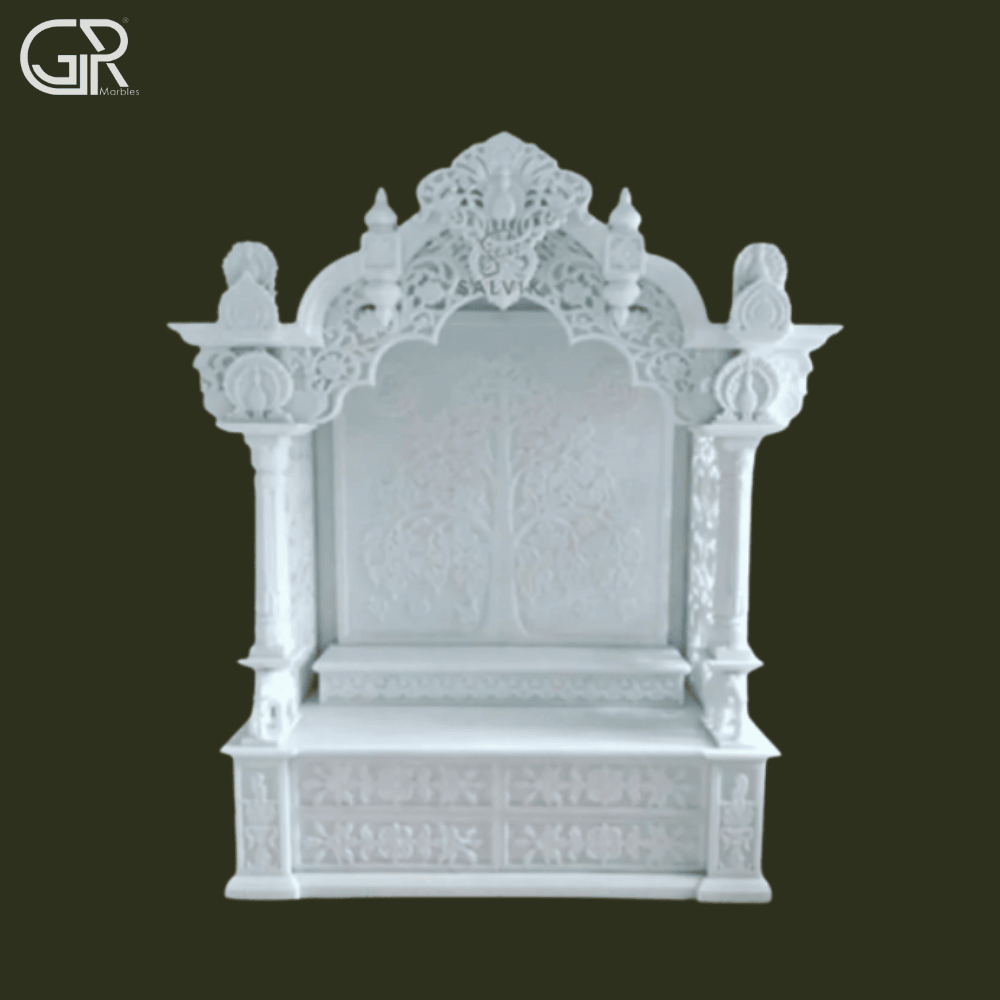 Polished Makrana Marble Temple