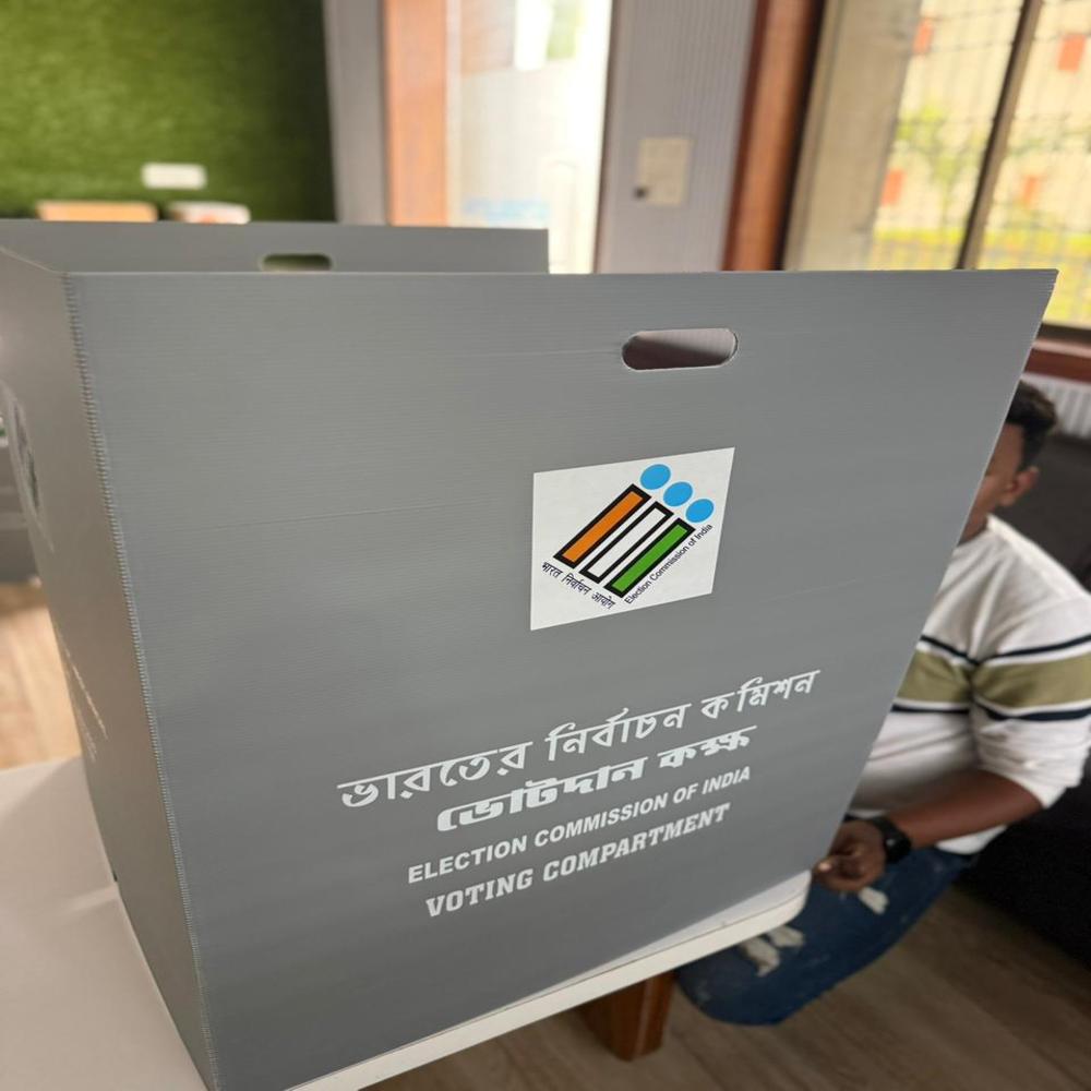 Election Voting Booth Sheet - Color: Grey