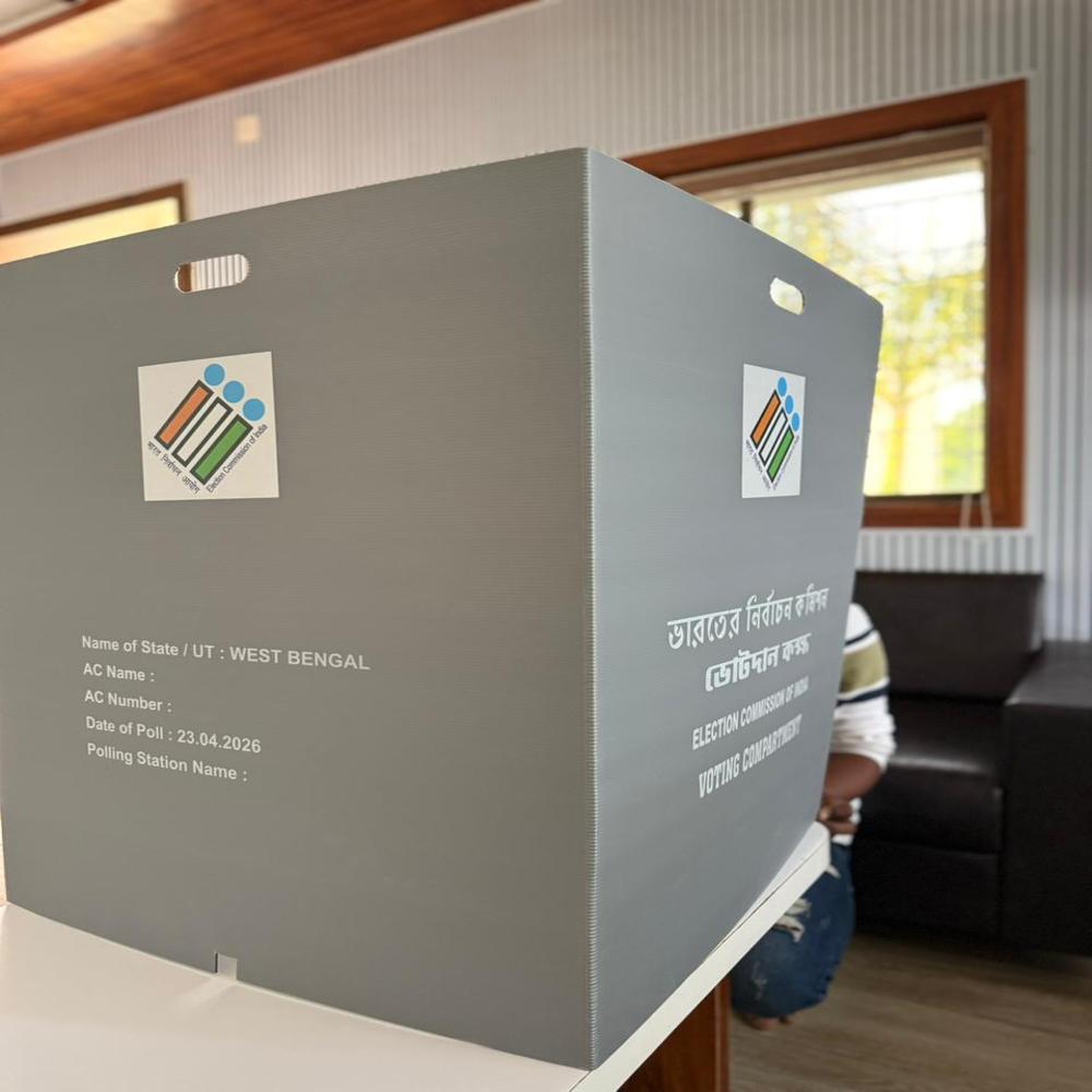 Pp Corrugated Voting Compartment - Color: Grey