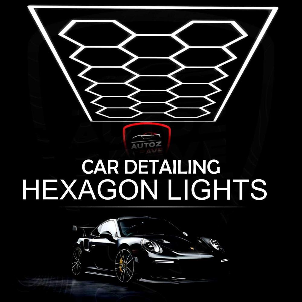 Hexagon Studio Light (Best Hexagon Led Ceiling Light) - Color: Black Body With White Diffuser
