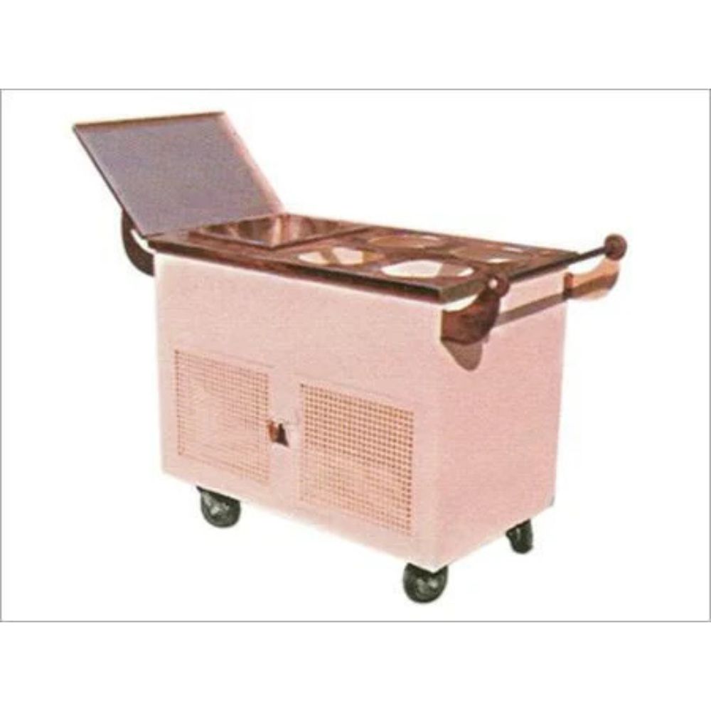 Stainless Steel Food Service Cart for Hotels, Cafes and Catering Businesses
