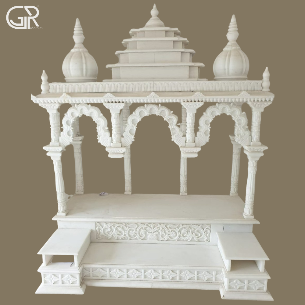 Polished Marble Indoor Temple