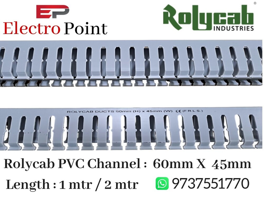 Slotted PVC Channel 40mm Width, 2m Length