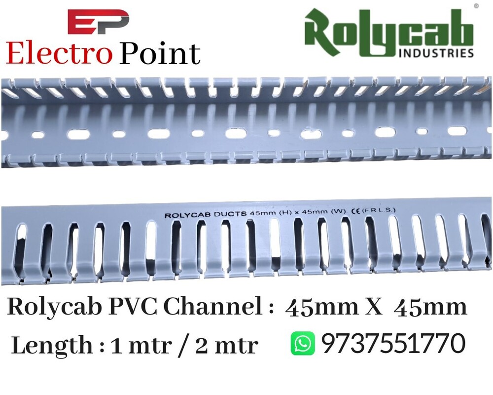 Slotted PVC Channel 40mm Width, 2m Length