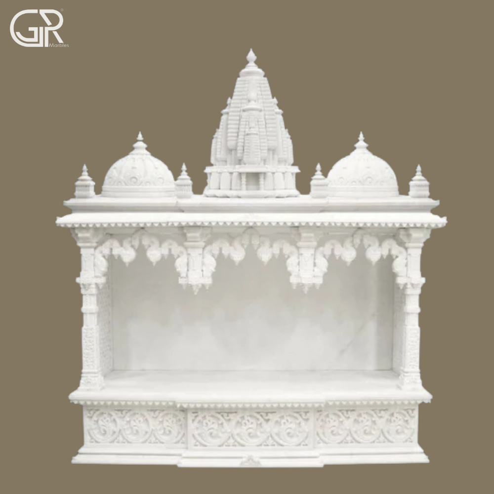 Polished Makrana marble temple