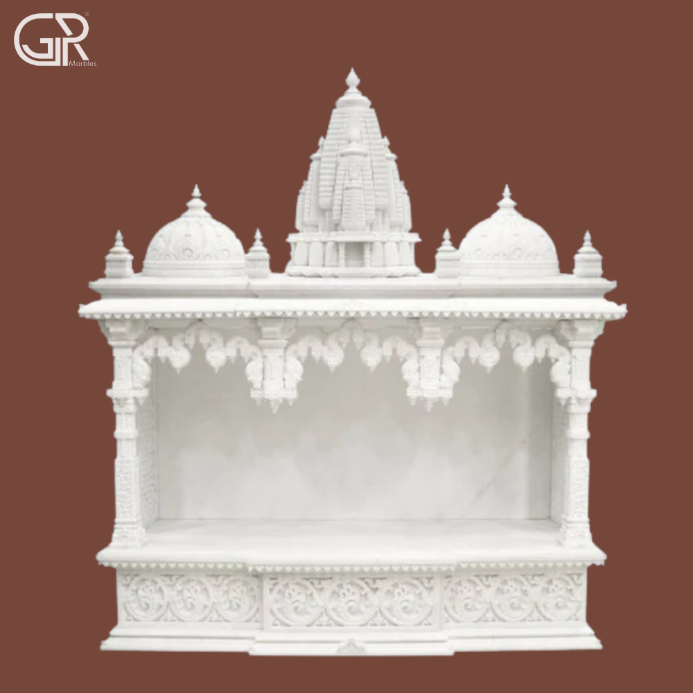 Polished Makrana marble temple
