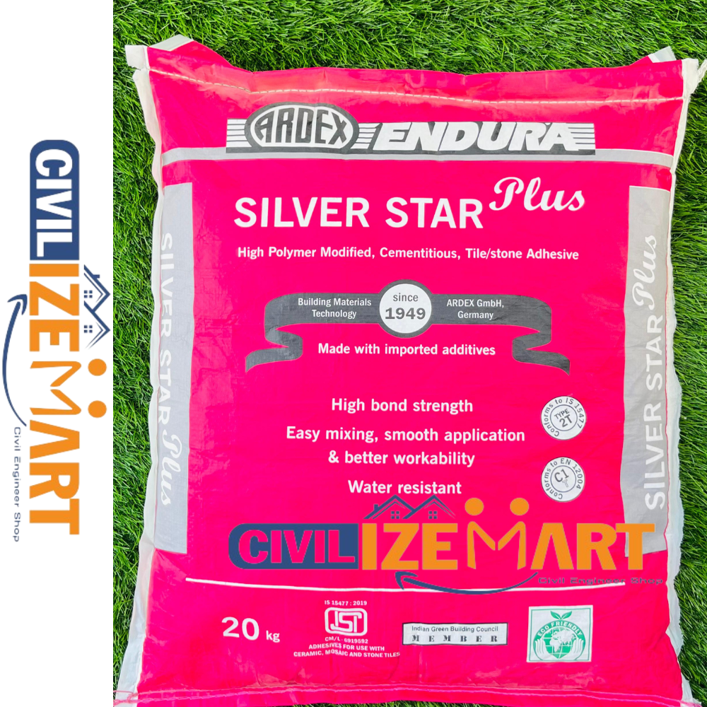 Silvar Star Plus Tile Adhesive - Color: White