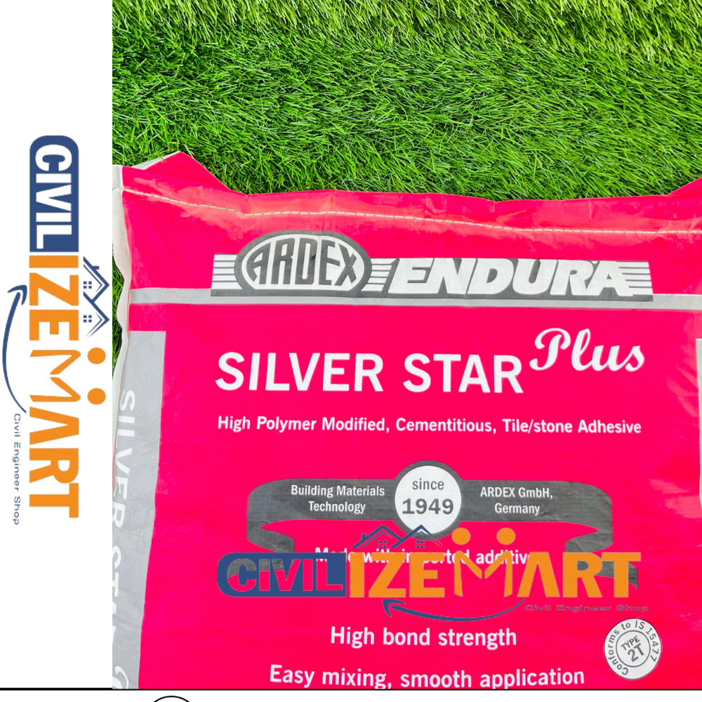 Silvar Star Plus Tile Adhesive - Color: White