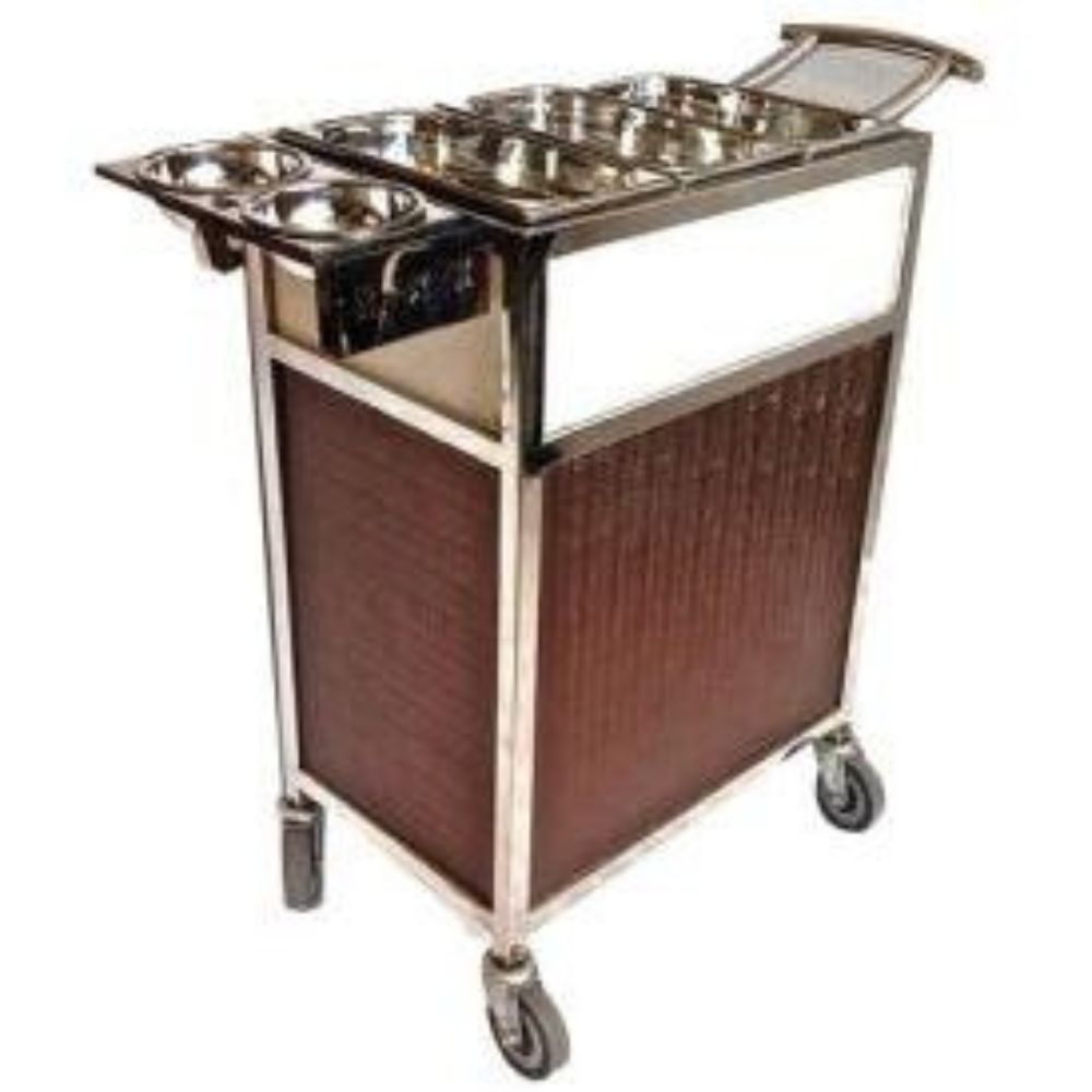 Professional Catering Food Trolley Made from High Grade Stainless Steel