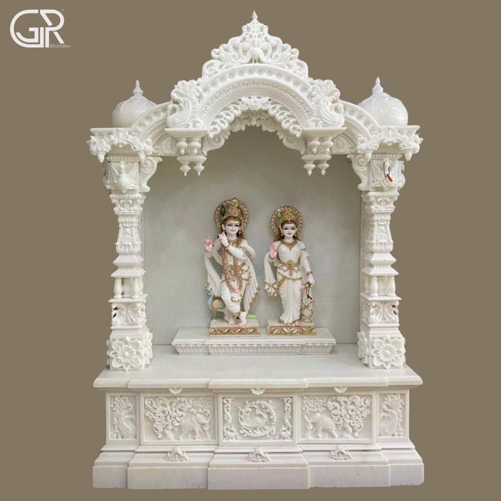Makrana Pure White Marble Temple