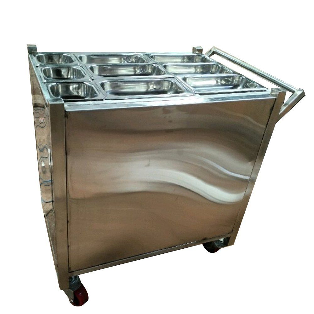 Multi Purpose Stainless Steel Food Cart for Hotel and Catering Industry