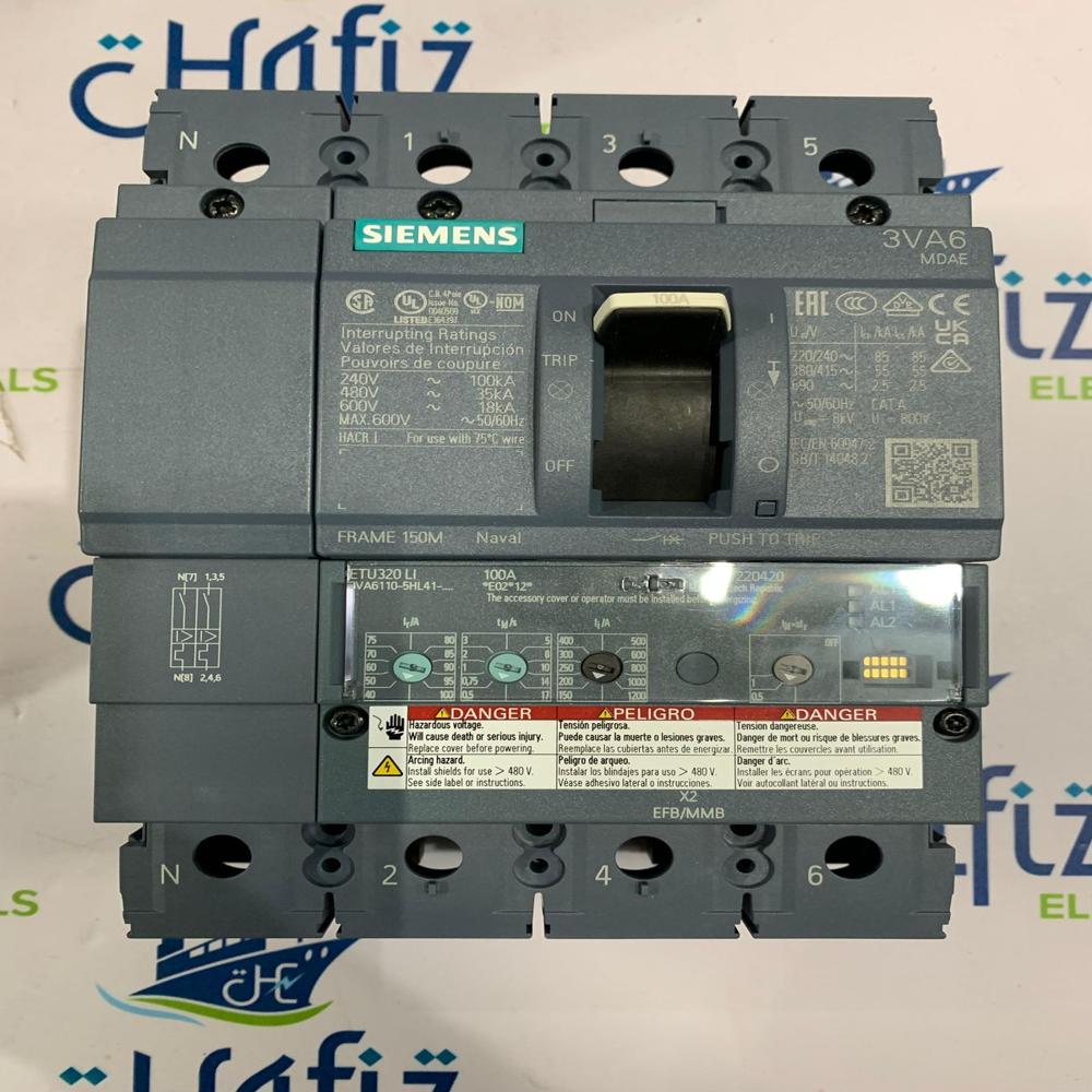 SIEMENS 3VA6110-5HL41-0AA0 CIRCUIT BREAKER 